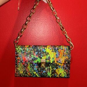 Hand painted graffiti bag
